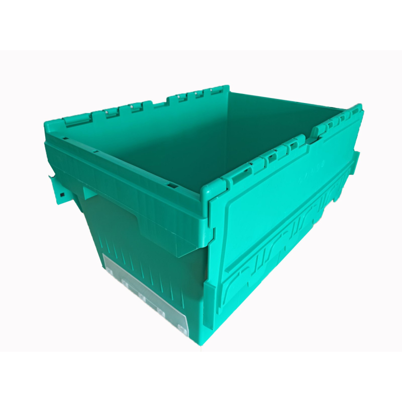 Ящик-контейнер пластиковий зі складаний кришкою (475х335х292)