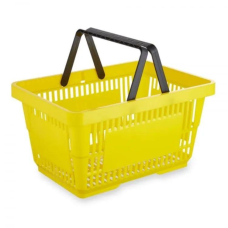 Кошик для покупців жовтий