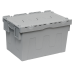 Ящик пластиковий BD6435 600х400х365 суц. сірий тип 1