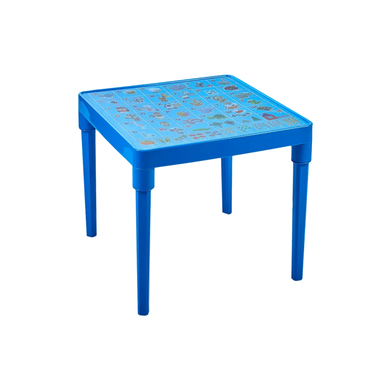 Стіл дитячий “Абетка українська“ (блакитний)