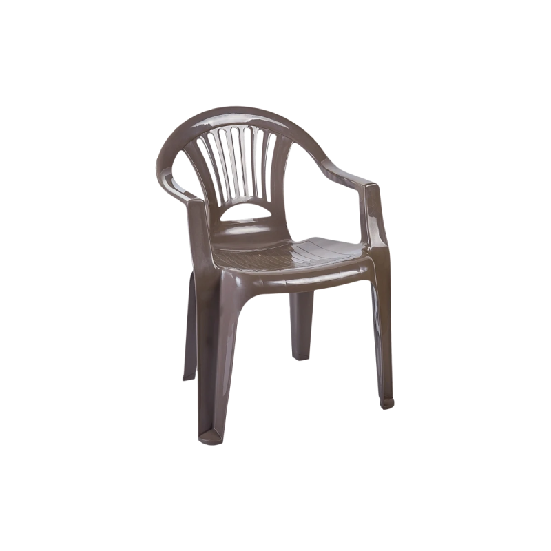 Стілець пластиковий “Луч“ (коричневий) 78х56х58 см