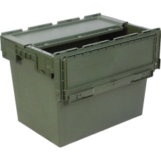 Ящик пластиковий N6442-ALC 600х400х435 суц. оливковий тип 1