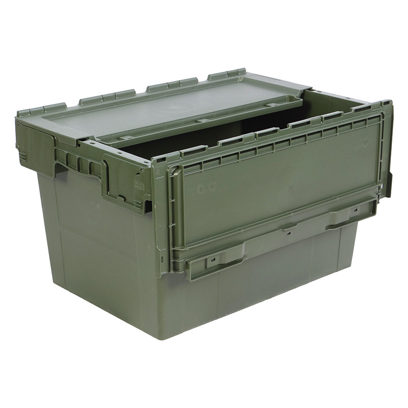 Ящик пластиковий N6433-ALC 600х400х345 суц. оливковий тип 1