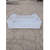 Ящик пластиковий К1 600х400х140/160 перф. білий тип 2