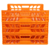 Ящик пластиковий ST7616-PRO 740х620х160 перф. помаранчевий тип 1