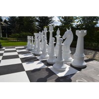 Гігантські фігури. Окремі шахи. Склопластик.